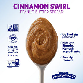 Baking with Peanut Butter & Co. Cinnamon Swirl adds warmth and flavor.