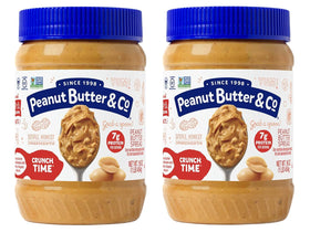 Peanut Butter & Co. Crunch Time crunchy jar duo for bold breakfasts.