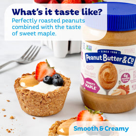 Mighty Maple on a spoon reveals creamy texture.
