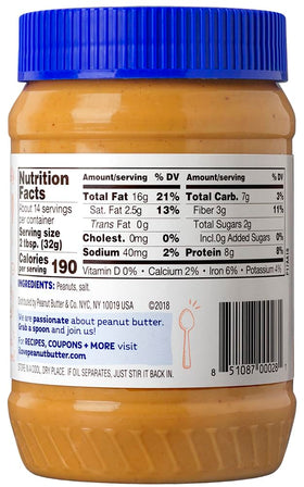 Old Fashioned Crunchy spread on toast adds nutty flavor from Peanut Butter & Co.
