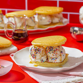 Pearl Milling Company pancake cups with chocolate chips, easy indulgent treat.