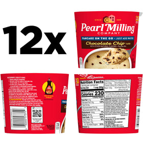 Pearl Milling Company Pancake Cups on-the-go microwave setup for quick prep.