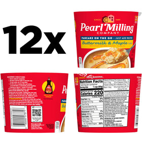Pearl Milling Company on-the-go pancake cups; portable breakfast solution.