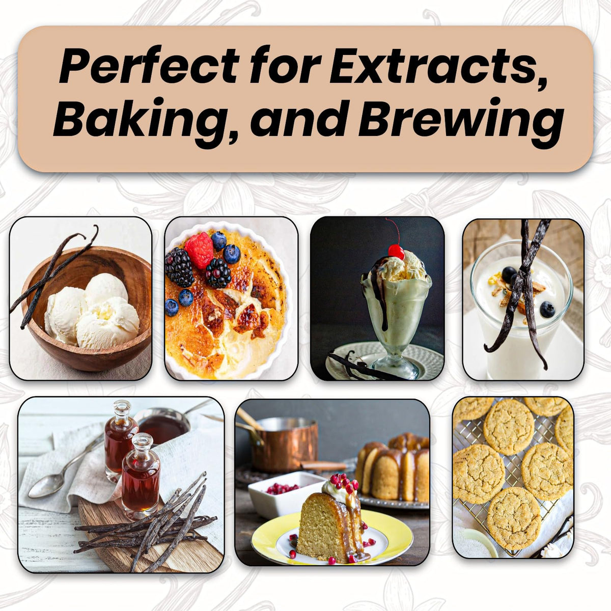 Pearl Organic Vanilla ideal for baking, cooking, and dessert recipes.