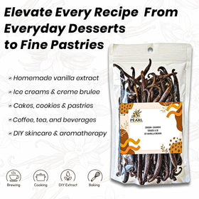 Pearl Organic Vanilla Ugandan farm origin underscores ethical sourcing.