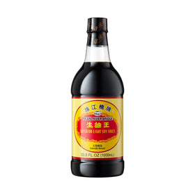 Pearl River Bridge light soy sauce bottle showing pure ingredients for versatile seasoning