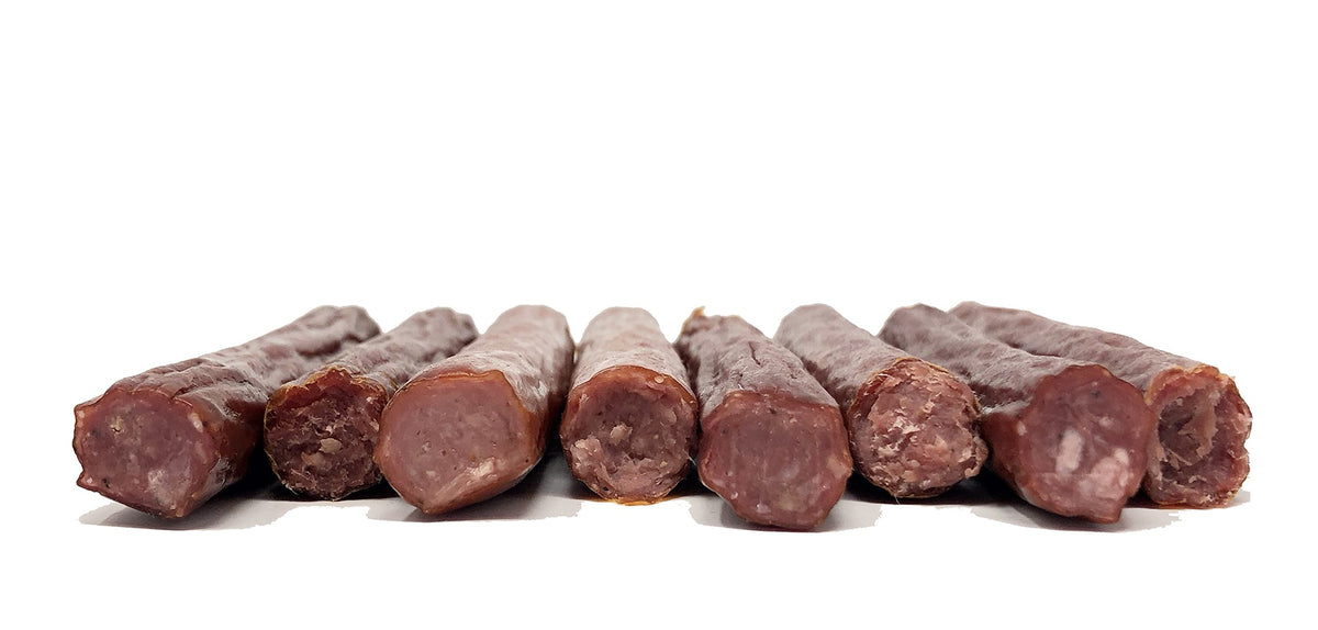 Pearson Ranch bison meat stick showing a keto-friendly snack option