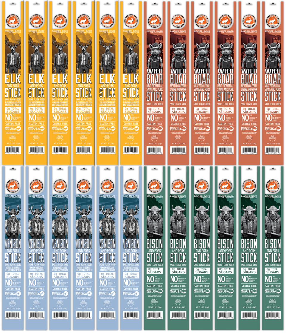 Pearson Ranch Elk Jerky Stick — high-protein paleo-friendly snack.