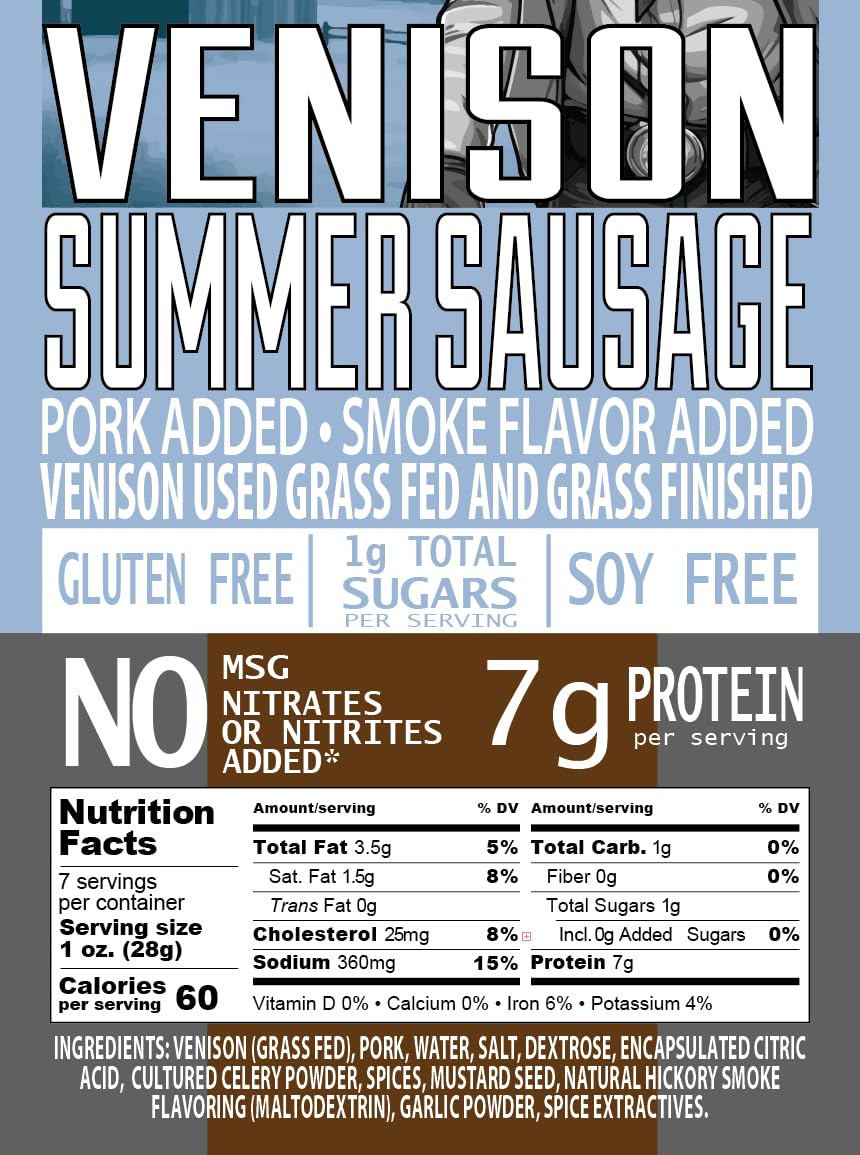 Pearson Ranch summer sausage pack featuring three sausages for family meals