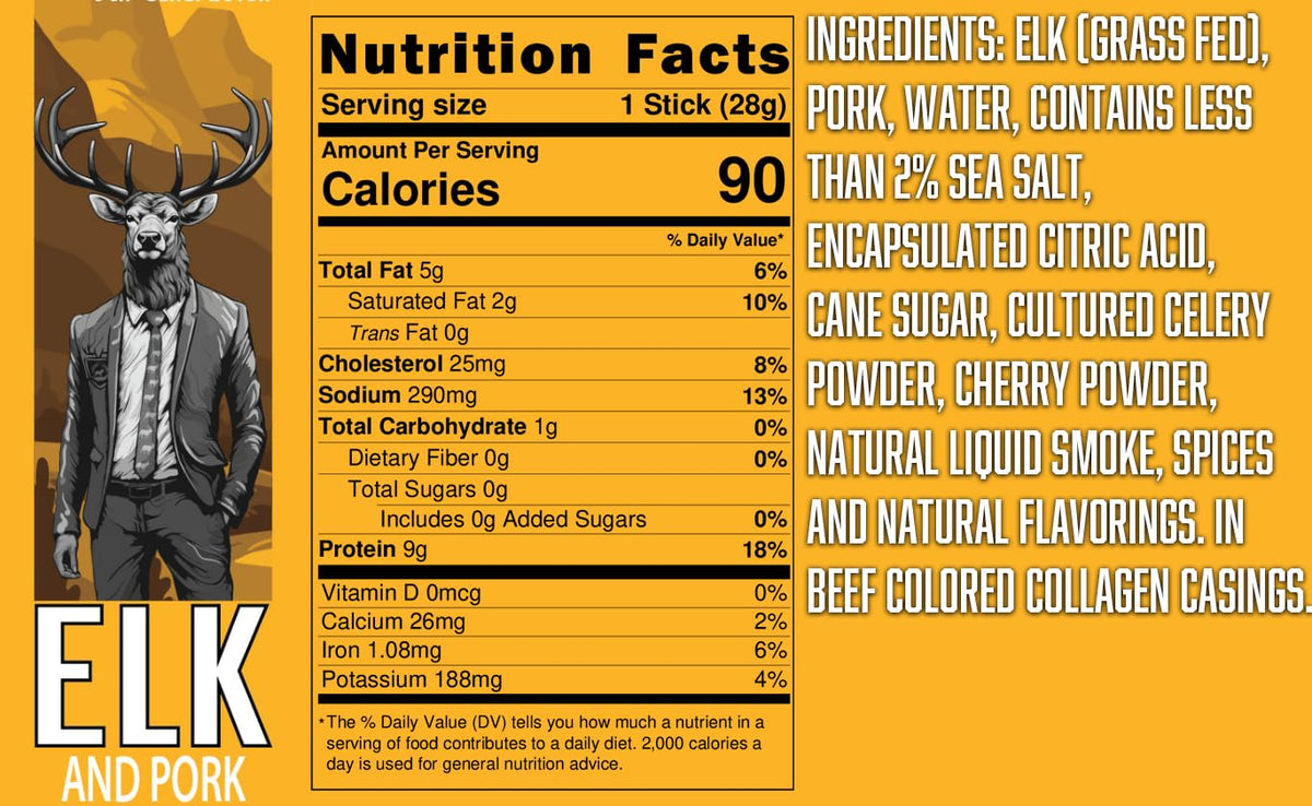 Pearson Ranch wild boar jerky stick 1oz, savory, low-sugar snack.