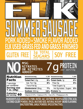 Pearson Ranch venison sausage 7oz ideal for snack boards and dips
