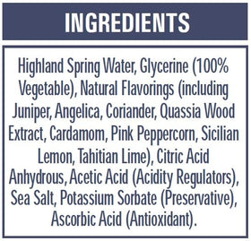 Pearsons Botanicals London Dry non-alcoholic gin 700ml bottle on kitchen counter ready to mix.