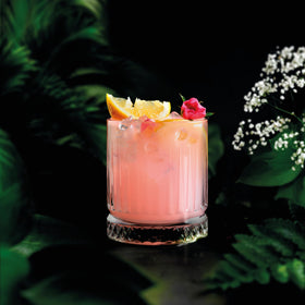 Pearsons Rhubarb & Ginger label highlights heritage water origin and craft.