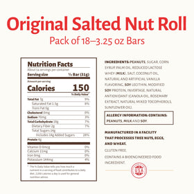 Nutrition panel shows 12g protein per bar for a satisfying bite.