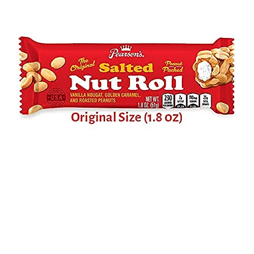 Pearson's Original Salted Nut Roll individually wrapped, great for lunches.
