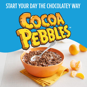 Pebbles Cocoa PEBBLES milk turning chocolatey for kids’ breakfast moments