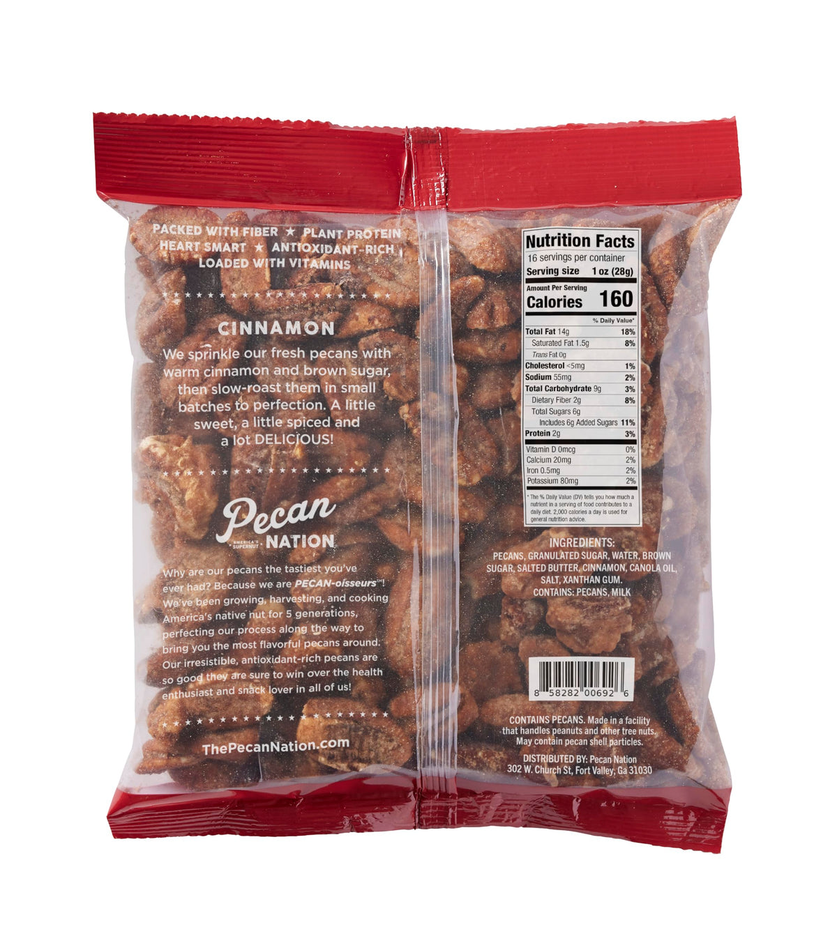 Pecan Nation cinnamon pecans on salads or yogurt, flavorful topping for crunch