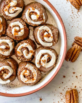 Cinnamon roasted pecans by Pecan Nation, antioxidant-rich and satisfying.