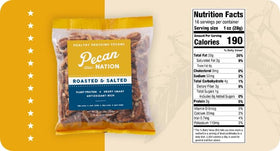 Pecan Nation pecans in a bowl showcasing savory, toasted texture.