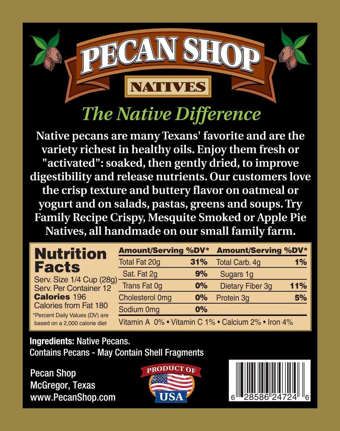 Pecan Shop pecans arranged for snack tray and recipe toppings.