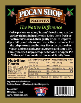 Pecan Shop pecans arranged for snack tray and recipe toppings.