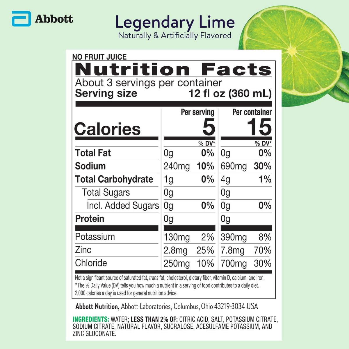 Zinc-enriched Pedialyte bottle adds immune-supportive hydration for daily activity.