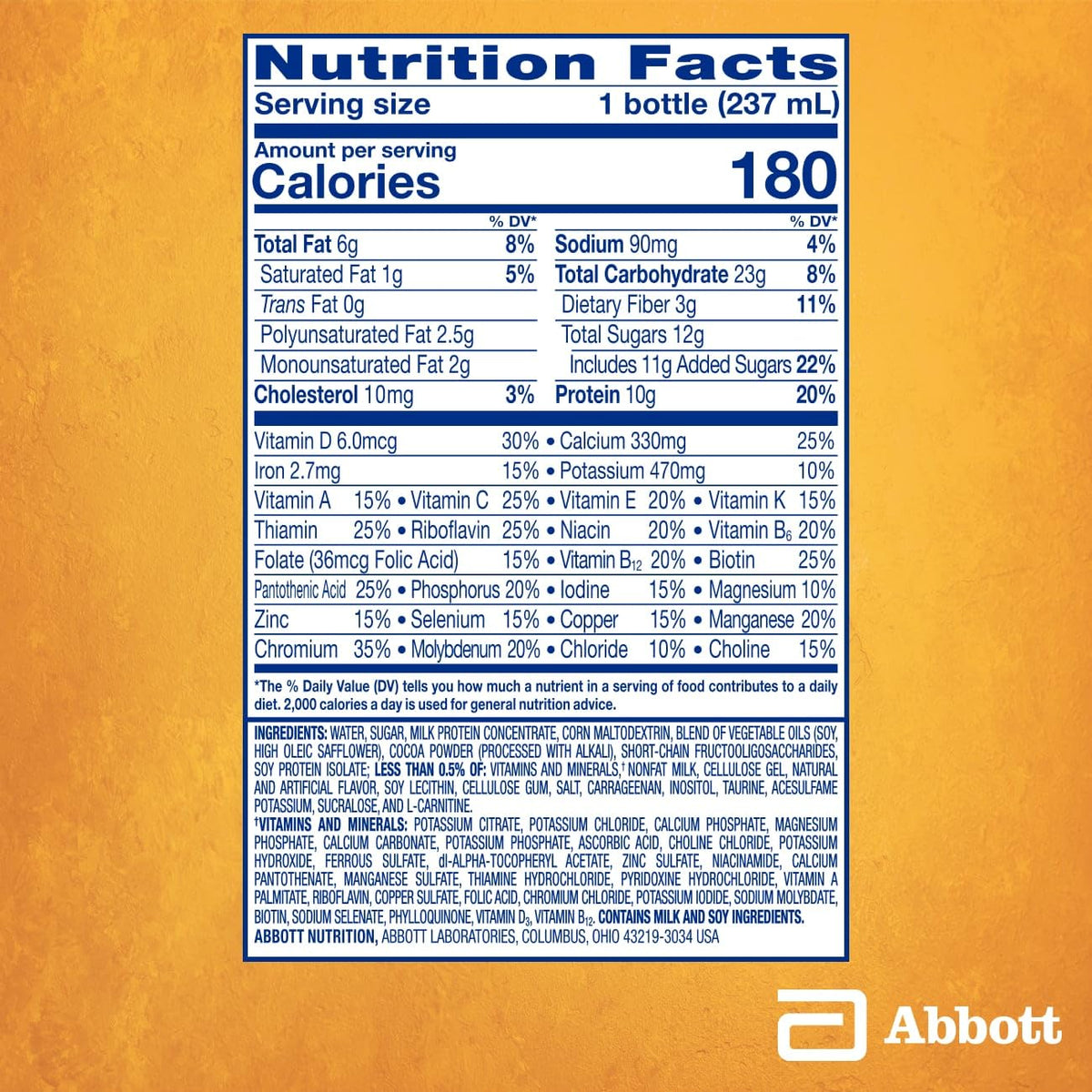 PediaSure SideKicks chocolate pour for on-the-go nutrition
