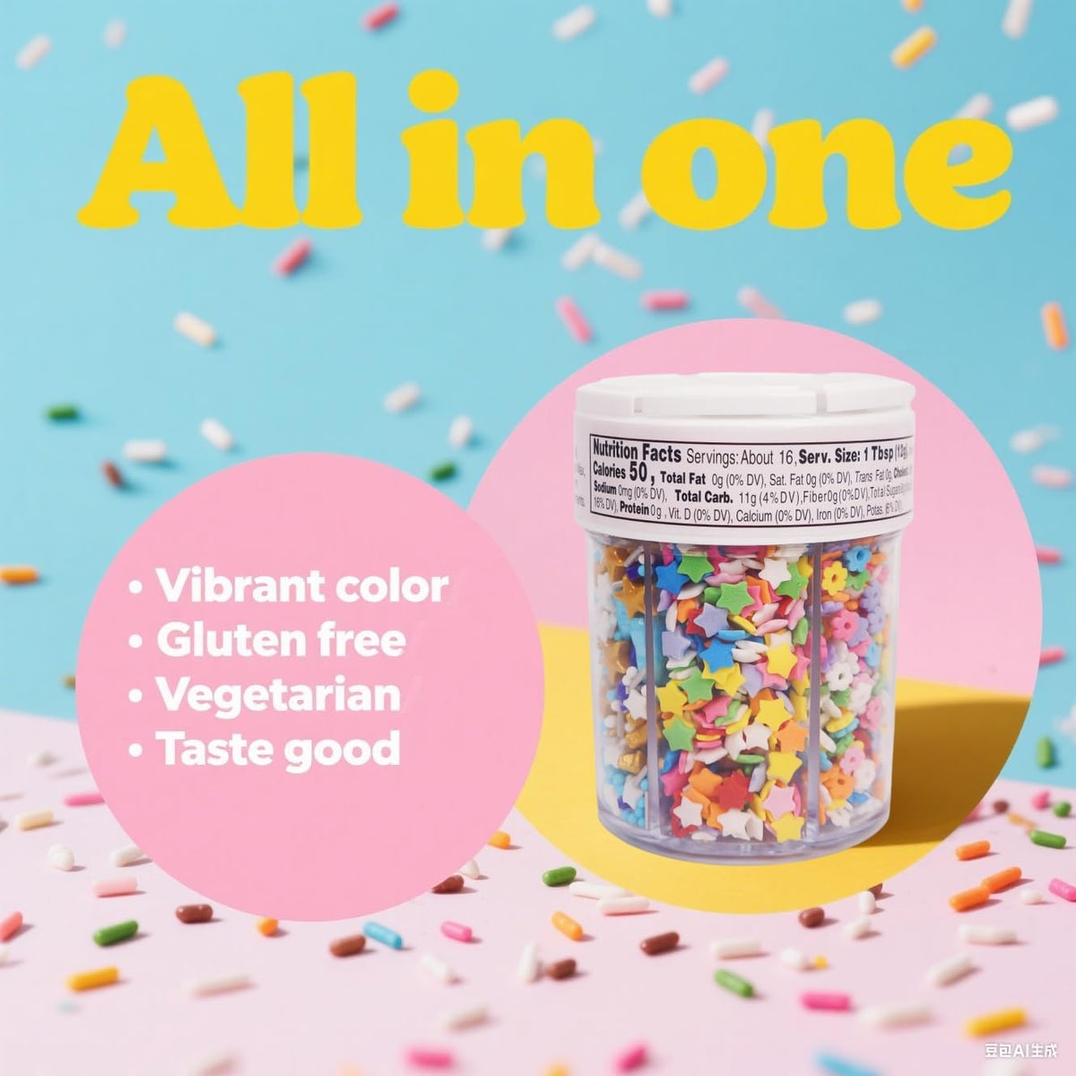 Peelit Rainbow Funfetti Hearts brighten cookies