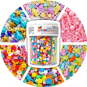 Peelit Rainbow Funfetti Jimmies add colorful crunch to donuts