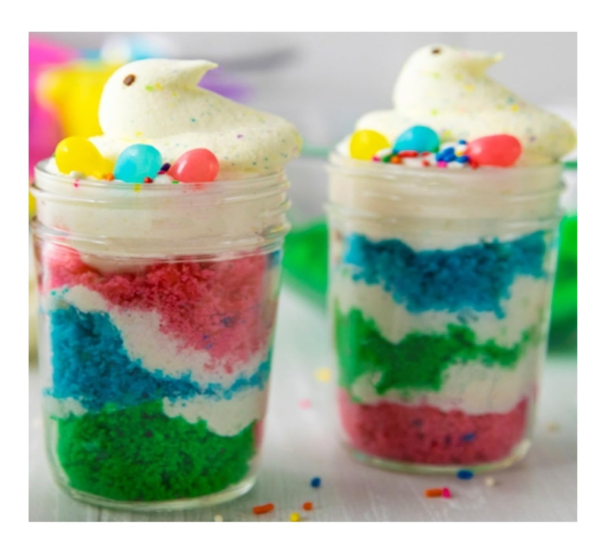 Peeps Chicks Party Cake flavor with festive speckles for celebrations.