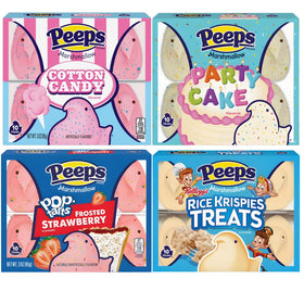 PEEPS Easter Marshmallow Candy Variety Pack with 40 colorful chicks for spring celebrations.