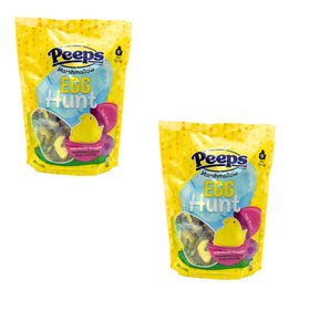 Peeps Egg Hunt pack with two bags of eighteen chicks each for easy hiding