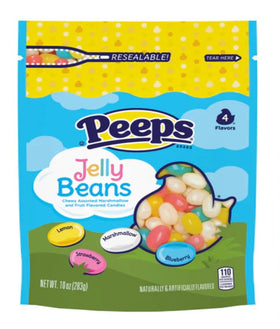 Close-up of Peeps Jelly Beans showing chewy texture