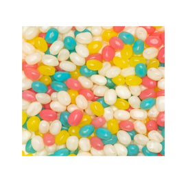 Colorful Peeps Jelly Beans displayed in a bright bowl