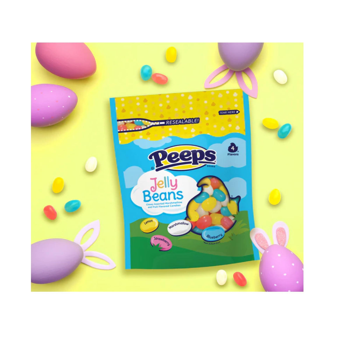 Peeps Jelly Beans at a party spread for easy sharing