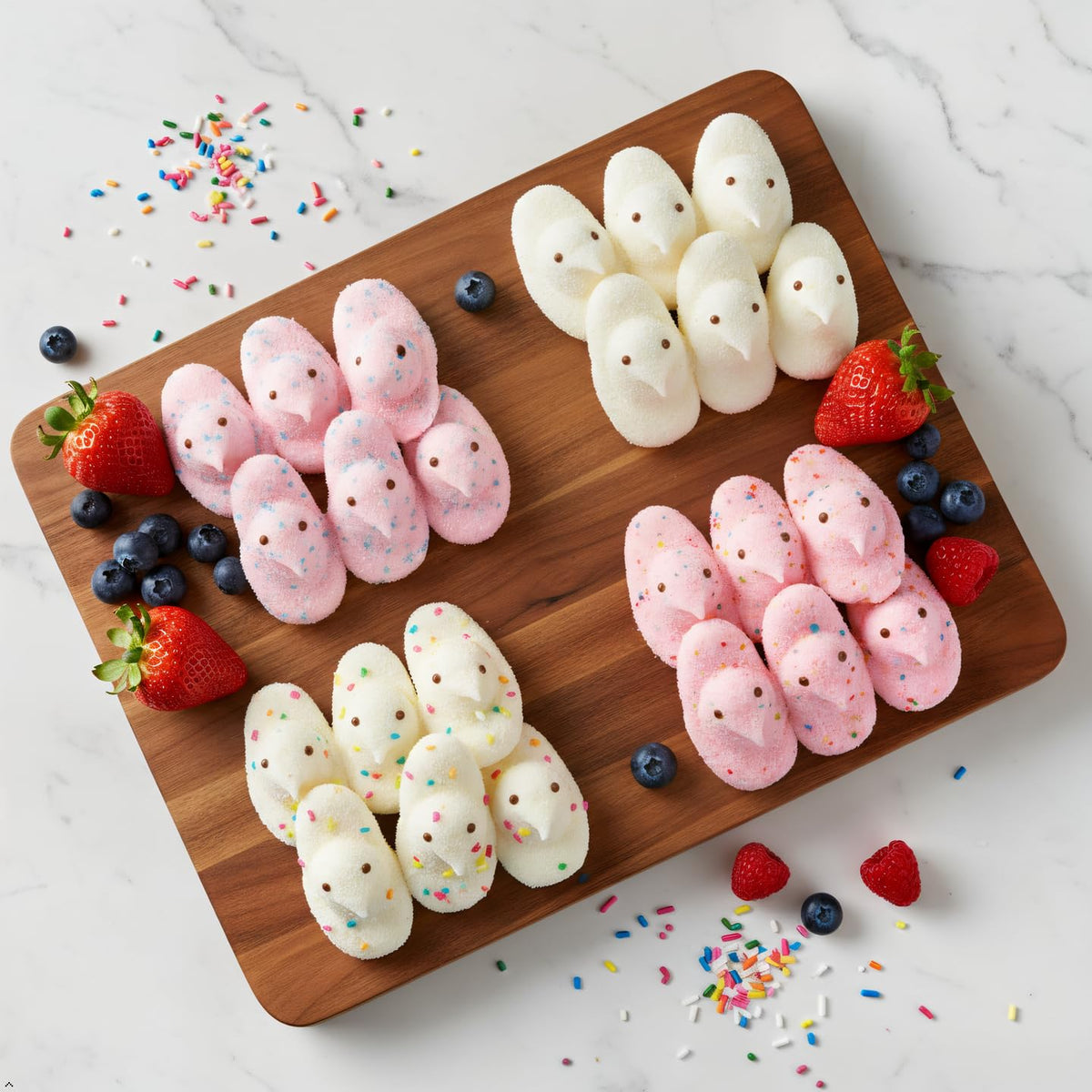 Four-flavor PEEPS assortment ideal for sharing and snacking during Easter.