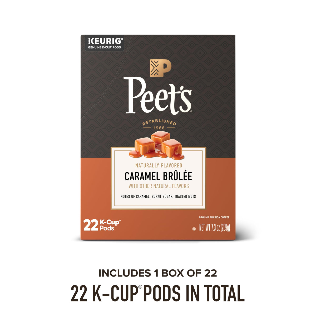Peet's Brazil Arabica single-origin beans for nuanced balance.