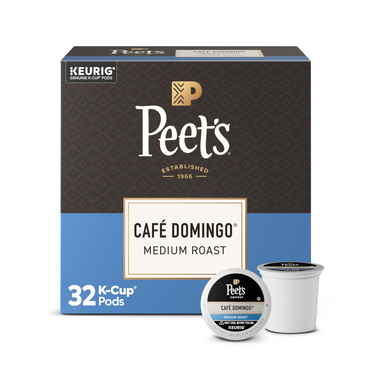 Peet's Café Domingo 32-count box for quick, convenient brews