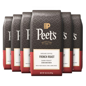 Peet's Coffee French Roast packaging showing bold branding for a strong morning start.