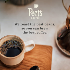 Sipping Peet's Holiday Blend creates a cozy holiday moment.