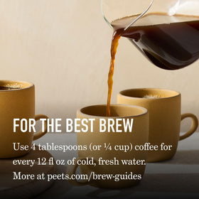Peet's Luminosa brew guide helps optimize extraction.