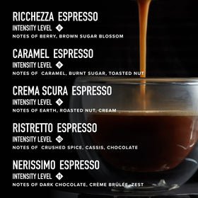 Peet's Coffee Nerissimo capsules close-up with bittersweet profile for bold espresso.