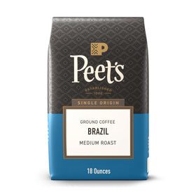 Peet's Coffee Single Origin Brazil bag for balanced drip coffee