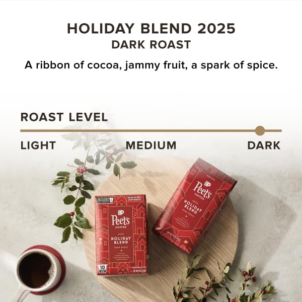 Six-box Peet's K-Cup pods set for effortless daily brewing.