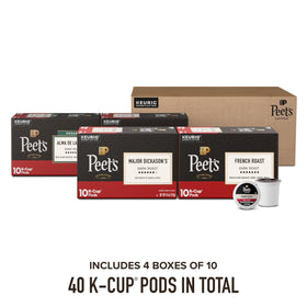Peet's French Roast pod, smoky finish for bold taste