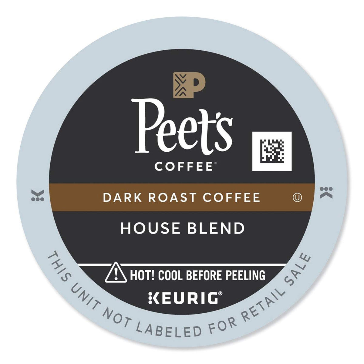 Peet’s House Blend K-Cup Pack front view for Keurig brewers, easy daily start