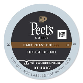 Peet’s House Blend K-Cup Pack front view for Keurig brewers, easy daily start