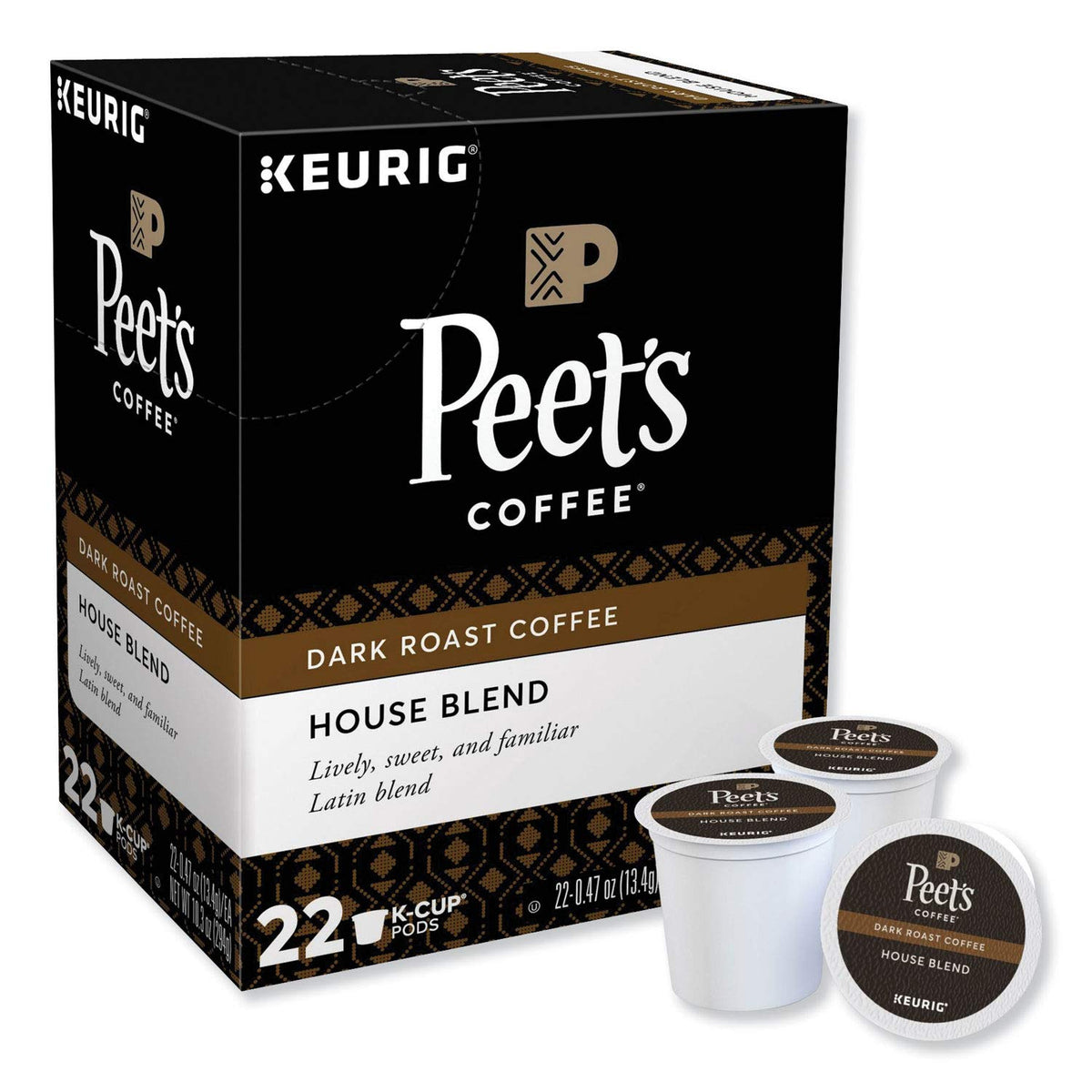 Peet’s House Blend K-Cups arranged, convenient coffee for busy mornings