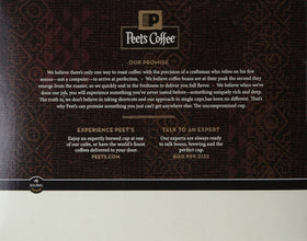 Peet’s House Blend steam rising from cup, inviting aroma