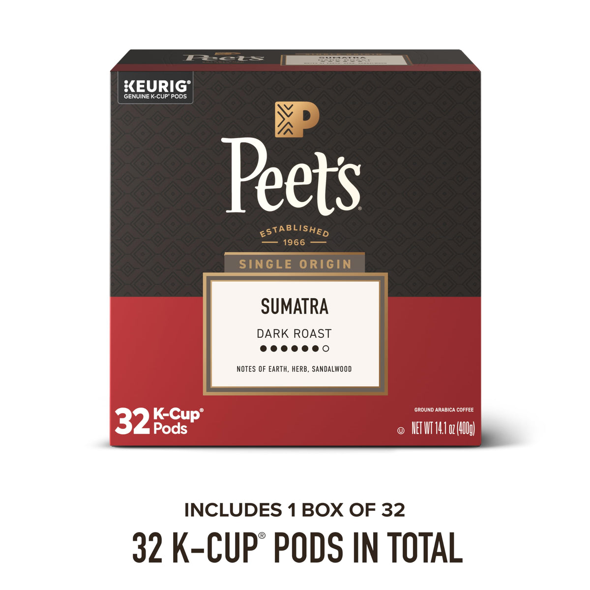 Peet's packaging highlights recyclable design and responsible sourcing